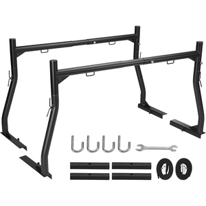 image:imageVEVOR Truck Rack 1934inch Extendable Truck Ladder Rack 386436 Adjustable Height 250 lbs Capacity Steel Ladder Rack for Truck Heavy Duty Truck Bed Rack for Kayak Surfboard Lumber LadderNondrilling