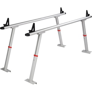 image:imageVEVOR Truck Rack 800 lbs Capacity 71x32 Aluminum Ladder Rack for Truck with 8 NonDrilling CClamps Heavy Duty Truck Bed Rack TwoBar Set for Kayak Surfboard Lumber LadderHeight Adjustable