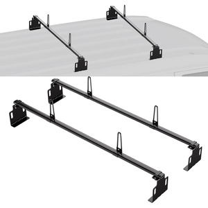 image:imageVEVOR Van Roof Ladder Racks  60 HeavyDuty Steel Racks 500 lbs Capacity Universal Midsize amp Small Van Roofs 2 Bars