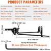 image:imageVEOVR Weight Distribution Hitch 1000 lbs Weight Distributing Hitches Kit with Sway Control for Trailer 2in Solid Steel Shank 2516 in Alloy Steel Ball Powder Coated Load Leveling Hitch Black1000lbs
