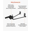 image:imageVEOVR Weight Distribution Hitch 1000 lbs Weight Distributing Hitches Kit with Sway Control for Trailer 2in Solid Steel Shank 2516 in Alloy Steel Ball Powder Coated Load Leveling Hitch Black1200lbs