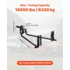image:imageVEOVR Weight Distribution Hitch 1000 lbs Weight Distributing Hitches Kit with Sway Control for Trailer 2in Solid Steel Shank 2516 in Alloy Steel Ball Powder Coated Load Leveling Hitch Black4862 x 866 x 1142 in