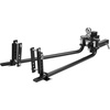 image:imageVEOVR Weight Distribution Hitch 1000 lbs Weight Distributing Hitches Kit with Sway Control for Trailer 2in Solid Steel Shank 2516 in Alloy Steel Ball Powder Coated Load Leveling Hitch Black1200lbs
