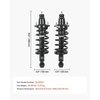 image:imageVEVOR 172497L 172497R Rear Shock Absorber Strut 2Pcs Shock and Strut Assembly with Coil Spring Compatible with 20072009 Honda CRV Automotive Replacement Struts0206 Honda CRV Rear