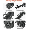 image:imageVEVOR 172497L 172497R Rear Shock Absorber Strut 2Pcs Shock and Strut Assembly with Coil Spring Compatible with 20072009 Honda CRV Automotive Replacement Struts0714 Honda CRV Front