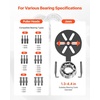 image:imageVEVOR 21in1 Bearing Puller Set 21 PCS 3Jaw Hook Puller for Internal External Bearings and Bearing Without Inner Shaft Multifunctional Bearing Removal Tool with Heavy Duty Portable Storage Case