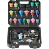 image:imageVEVOR 28 pcs Universal Radiator Pressure Tester Kit Coolant Pressure Tester Kit with Manual Pump and ColorCoded Test Caps Coolant Vacuum Refill kit for Cars Motorcycles Trucks Cooling System28pcs