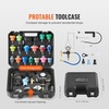 image:imageVEVOR 28 pcs Universal Radiator Pressure Tester Kit Coolant Pressure Tester Kit with Manual Pump and ColorCoded Test Caps Coolant Vacuum Refill kit for Cars Motorcycles Trucks Cooling System28pcs