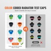 image:imageVEVOR 28 pcs Universal Radiator Pressure Tester Kit Coolant Pressure Tester Kit with Manual Pump and ColorCoded Test Caps Coolant Vacuum Refill kit for Cars Motorcycles Trucks Cooling System14pcs