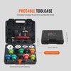 image:imageVEVOR 28 pcs Universal Radiator Pressure Tester Kit Coolant Pressure Tester Kit with Manual Pump and ColorCoded Test Caps Coolant Vacuum Refill kit for Cars Motorcycles Trucks Cooling System14pcs