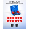 image:imageVEVOR 52PCS Custom Bushing Bearing amp Seal Driver Set Transmission Wheel Axle Bearing Race Seal Driver Installer Remover 1865mm amp 74mm Metric Discs Bush Removal Puller Bearing Press Tool Kitbike fork seal driver