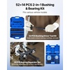 image:imageVEVOR 52pcs Custom Bushing Bearing and Seal Driver Set amp 14pcs Bearing Puller Kit 2 in 1 Bushing Bearing Driver Press Kit Heavy Duty Removal Installation Tool Set with 49 Bushings Separators amp Jawsbearing pullerbearing race driver