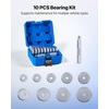 image:imageVEVOR Bearing Press Kit 52 Pcs Bearing Race and Seal Driver Set with 49 Bushings and Handle Shaft Bushing Driver Tool Set Heavy Duty Carbon Steel Removal Installation Tool Kit10pcs