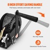 image:imageVEVOR Boat Winch1200 lbs Capacity Hand Boat Trailer Winch Heavy Duty Rope Crank with 23 ft Polyester Strap and TwoWay Ratchet Manual Operated Hand Crank Winch for Trailer Boat or ATV Towing1200 LBS