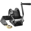 image:imageVEVOR Boat Winch1200 lbs Capacity Hand Boat Trailer Winch Heavy Duty Rope Crank with 23 ft Polyester Strap and TwoWay Ratchet Manual Operated Hand Crank Winch for Trailer Boat or ATV Towing1200 LBS