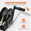 image:imageVEVOR Boat Winch1200 lbs Capacity Hand Boat Trailer Winch Heavy Duty Rope Crank with 23 ft Polyester Strap and TwoWay Ratchet Manual Operated Hand Crank Winch for Trailer Boat or ATV Towing1600 LBS