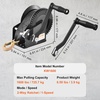 image:imageVEVOR Boat Winch1200 lbs Capacity Hand Boat Trailer Winch Heavy Duty Rope Crank with 23 ft Polyester Strap and TwoWay Ratchet Manual Operated Hand Crank Winch for Trailer Boat or ATV Towing1600 LBS