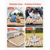 image:imageVEVOR Car Air Mattress Fits Tesla Model Y 20202024 Inflatable Car Camping Mattress Flocking Thickened Blow Up Travel Beds Durable Portable Sleeping Pad with Built in Pump 2 Pillows Beige