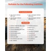 image:imageVEVOR Car Air Mattress Inflatable Car Camping Mattress Fits Toyota 4runner Jeep Wrangler JK JKU JL JLU 4 Door Flocking Thickened Blow Up Travel Beds Gray 2 Pillows