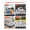 image:imageVEVOR Car Air Mattress Inflatable Car Camping Mattress Fits Toyota 4runner Jeep Wrangler JK JKU JL JLU 4 Door Flocking Thickened Blow Up Travel Beds Gray 2 Pillows