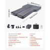 image:imageVEVOR Car Air Mattress Inflatable Car Camping Mattress Oxford Thickened Travel Beds Comfortable and Durable Portable Sleeping Pad with Air Pump Nozzle Carry Bag Fits Most SUV MPV Sedan Gray