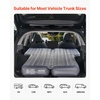 image:imageVEVOR Car Air Mattress Inflatable Car Camping Mattress Oxford Thickened Travel Beds Comfortable and Durable Portable Sleeping Pad with Air Pump Nozzle Carry Bag Fits Most SUV MPV Sedan Gray