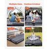 image:imageVEVOR Car Air Mattress Inflatable Car Camping Mattress Oxford Thickened Travel Beds Comfortable and Durable Portable Sleeping Pad with Air Pump Nozzle Carry Bag Fits Most SUV MPV Sedan Gray