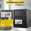 image:imageVEVOR Digital Depository Safe 17 Cubic Feet Made of Carbon Steel Electronic Code Lock Depository Safe with Deposit Slot with Two Emergency Keys Depository Box for Home Hotel Restaurant and Office