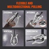 image:imageVEVOR Gear Puller Set 3 4 6 8 Puller Kit 3 Jaw Gear Bearing Flywheel Pulley Removal Tool 2 or 3 Reversible Jaws Wheel Puller Vertically and Horizontally External and Internal 4Piece4 Pcs