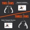 image:imageVEVOR Gear Puller Set 3 and 7 Puller Kit 3 Jaw Gear Bearing Flywheel Pulley Removal Tool 2 or 3 Reversible Jaws Wheel Puller Vertically and Horizontally External and Internal 2Piece