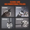 image:imageVEVOR Gear Puller Set 3 and 7 Puller Kit 3 Jaw Gear Bearing Flywheel Pulley Removal Tool 2 or 3 Reversible Jaws Wheel Puller Vertically and Horizontally External and Internal 2Piece