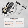 image:imageVEVOR Hand Winch 3500 lbs Pulling Capacity Boat Trailer Winch Heavy Duty Rope Crank with 33 ft Steel Wire Cable and TwoWay Ratchet Manual Operated Hand Crank Winch for Trailer Boat or ATV Towing3500lbs