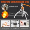 image:imageVEVOR Hydraulic Gear Puller 15 Ton Max Capacity Wheel Bearing Pulling Separator 2 or 3 Jaws Puller Vertically and Horizontally 12 Jaw Hydraulic Puller with Case for Pulling Hubs15 Ton
