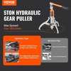 image:imageVEVOR Hydraulic Gear Puller 15 Ton Max Capacity Wheel Bearing Pulling Separator 2 or 3 Jaws Puller Vertically and Horizontally 12 Jaw Hydraulic Puller with Case for Pulling Hubs5 Ton