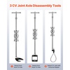 image:imageVEVOR Inner CV Axle Puller Tool Set with 58 in18 Slide Hammer amp 2Inch 25Inch CV Joint Fork Adapter Inner CV Joint Removal Tool Kit Heavy Duty Front Wheel Drive Axle Puller Slide Hammer Set