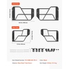 image:imageVEVOR Jeep JK Tube Doors 4 Door Fit for 20072018 Jeep Wrangler JK Hunting Style Jeep Tubular Door with Rubber Pads amp Toughened Steel Tube amp HeavyDuty Hinges amp OE LatchFord Bronco 4 door
