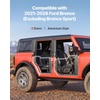 image:imageVEVOR Jeep JK Tube Doors 4 Door Fit for 20072018 Jeep Wrangler JK Hunting Style Jeep Tubular Door with Rubber Pads amp Toughened Steel Tube amp HeavyDuty Hinges amp OE LatchFord Bronco 4 door
