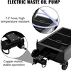 image:imageVEVOR Low Profile Oil Drain Pan 25 Gal Oil Drain Pan with 110V HighFlow Electric Pump Large Capacity Oil Change Pan with 72ft Hose amp Folding Handle Rolling Oil Drain Cart for Trucks Buses RVs25 Gallon