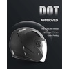 image:imageVEVOR Motorcycle Helmet 34 Open Face Adult Motocross Dirt Bike Helmet with Clear Visor Comfortable Motorbike Racing Street with Detachable Liner for Men amp Women DOT Approvedhelmet 34