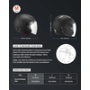 image:imageVEVOR Motorcycle Helmet 34 Open Face Adult Motocross Dirt Bike Helmet with Clear Visor Comfortable Motorbike Racing Street with Detachable Liner for Men amp Women DOT Approvedhelmet 34