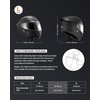 image:imageVEVOR Motorcycle Helmet DOT Approved Adult Motocross Dirt Bike Helmet with Large Clear Visor Comfortable Motorbike Racing Street with Detachable Liner for Men amp WomenBlack