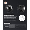 image:imageVEVOR Motorcycle Helmet DOT Approved Adult Motocross Dirt Bike Helmet with Large Clear Visor Comfortable Motorbike Racing Street with Detachable Liner for Men amp WomenBlack