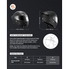 image:imageVEVOR Motorcycle Helmet DOT Approved Adult Motocross Dirt Bike Helmet with Large Clear Visor Comfortable Motorbike Racing Street with Detachable Liner for Men amp WomenBlack