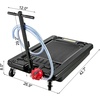 image:imageVEVOR Oil Drain Pan 15 Gallon Oil Drain Tank 57L Low Profile Oil Drain Pan Large Capacity Oil Change Pan Foldable Hand with Pump Hose Swivel Casters Wheels for Car SUV Trucks Oil DrainingFloral