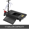 image:imageVEVOR Oil Drain Pan 15 Gallon Oil Drain Tank 57L Low Profile Oil Drain Pan Large Capacity Oil Change Pan Foldable Hand with Pump Hose Swivel Casters Wheels for Car SUV Trucks Oil DrainingFloral