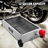 image:imageVEVOR Oil Drain Pan 15 Gallon Oil Drain Tank 57L Low Profile Oil Drain Pan Large Capacity Oil Change Pan Foldable Hand with Pump Hose Swivel Casters Wheels for Car SUV Trucks Oil DrainingCamouflage
