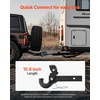 image:imageVEVOR Pintle Hook 20000 lbs Pintle Hook Hitch for 225inch Hitch Hook Military Receiver Combination 2516inch Hitch Ball Fits 25 to 3inch Lunette Ring 156inch Length Black Powder CoatNo Ball  20000 lbs
