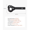 image:imageVEVOR Pintle Hook 20000 lbs Pintle Hook Hitch for 225inch Hitch Hook Military Receiver Combination 2516inch Hitch Ball Fits 25 to 3inch Lunette Ring 156inch Length Black Powder CoatNo Ball  20000 lbs
