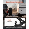 image:imageVEVOR Pintle Hook 20000 lbs Pintle Hook Hitch for 225inch Hitch Hook Military Receiver Combination 2516inch Hitch Ball Fits 25 to 3inch Lunette Ring 156inch Length Black Powder Coat2 in Ball  16000 lbs