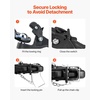 image:imageVEVOR Pintle Hook 20000 lbs Pintle Hook Hitch for 225inch Hitch Hook Military Receiver Combination 2516inch Hitch Ball Fits 25 to 3inch Lunette Ring 156inch Length Black Powder Coat2516 in Ball  20000 lbs